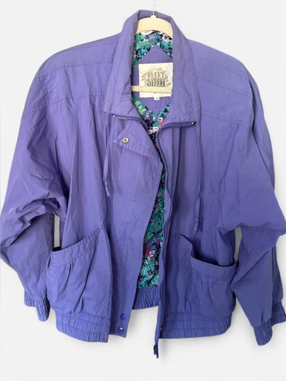 Purple Fleet Street Vintage Windbreaker